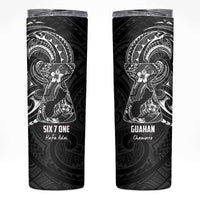 Black Guam Latte Stone Tribal Tattoo Skinny Tumbler Hafa Adai Six 7 One