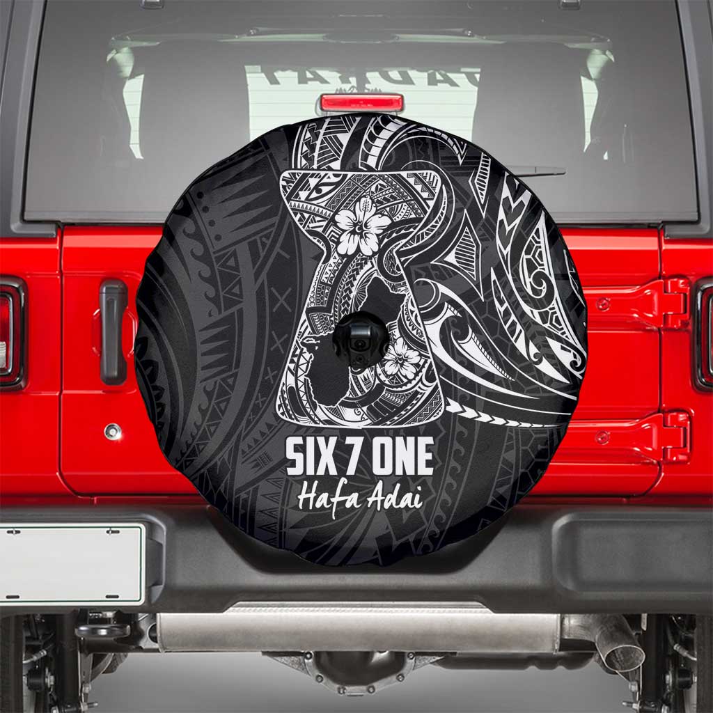 Black Guam Latte Stone Tribal Tattoo Spare Tire Cover Hafa Adai Six 7 One