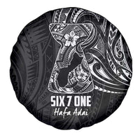 Black Guam Latte Stone Tribal Tattoo Spare Tire Cover Hafa Adai Six 7 One