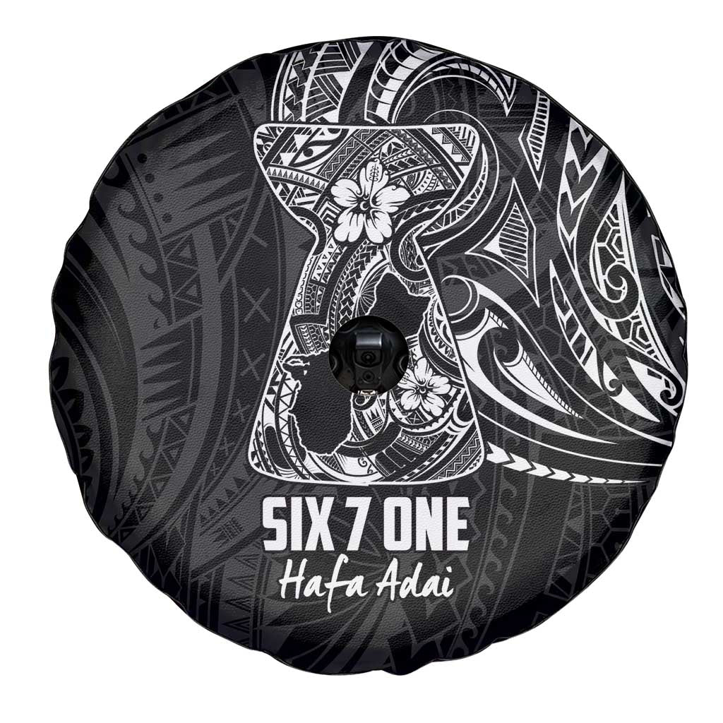 Black Guam Latte Stone Tribal Tattoo Spare Tire Cover Hafa Adai Six 7 One