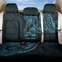 Blue Guam Latte Stone Tribal Tattoo Back Car Seat Cover Hafa Adai Six 7 One