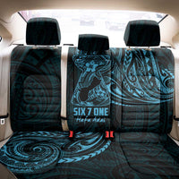 Blue Guam Latte Stone Tribal Tattoo Back Car Seat Cover Hafa Adai Six 7 One
