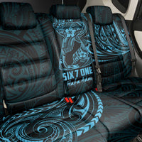Blue Guam Latte Stone Tribal Tattoo Back Car Seat Cover Hafa Adai Six 7 One