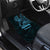 Blue Guam Latte Stone Tribal Tattoo Car Mats Hafa Adai Six 7 One