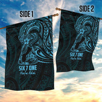 Blue Guam Latte Stone Tribal Tattoo Garden Flag Hafa Adai Six 7 One