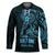 Blue Guam Latte Stone Tribal Tattoo Hockey Jersey Hafa Adai Six 7 One - Polynesian Pride