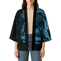 Blue Guam Latte Stone Tribal Tattoo Kimono Hafa Adai Six 7 One - Polynesian Pride