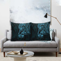 Blue Guam Latte Stone Tribal Tattoo Pillow Cover Hafa Adai Six 7 One - Polynesian Pride