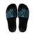 Blue Guam Latte Stone Tribal Tattoo Slide Sandals Hafa Adai Six 7 One - Polynesian Pride