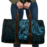 Blue Guam Latte Stone Tribal Tattoo Travel Bag Hafa Adai Six 7 One - Polynesian Pride