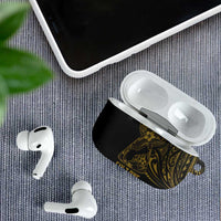 Gold Guam Latte Stone Tribal Tattoo AirPods Case Hafa Adai Six 7 One - Polynesian Pride
