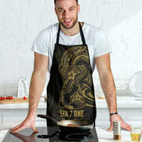 Gold Guam Latte Stone Tribal Tattoo Apron Hafa Adai Six 7 One - Polynesian Pride