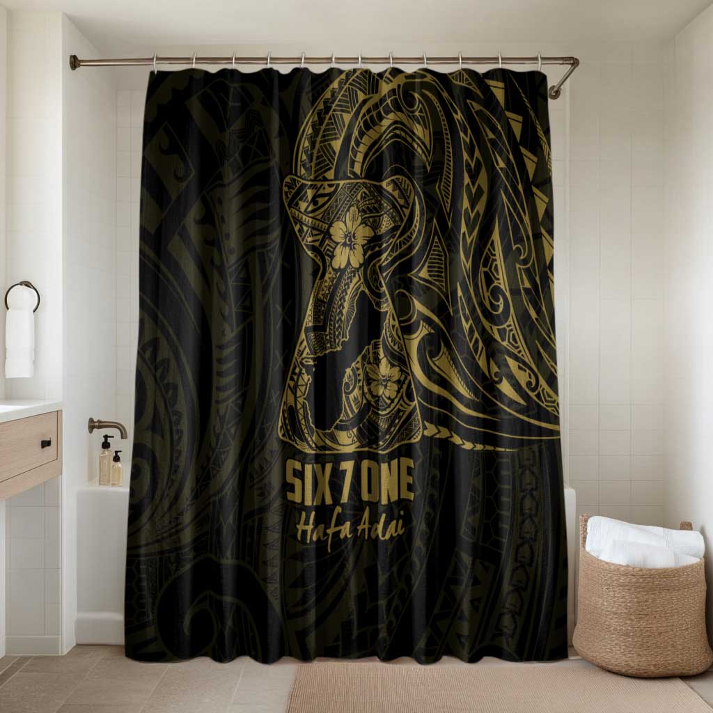 Gold Guam Latte Stone Tribal Tattoo Bathroom Set Hafa Adai Six 7 One - Polynesian Pride