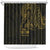 Gold Guam Latte Stone Tribal Tattoo Shower Curtain Hafa Adai Six 7 One