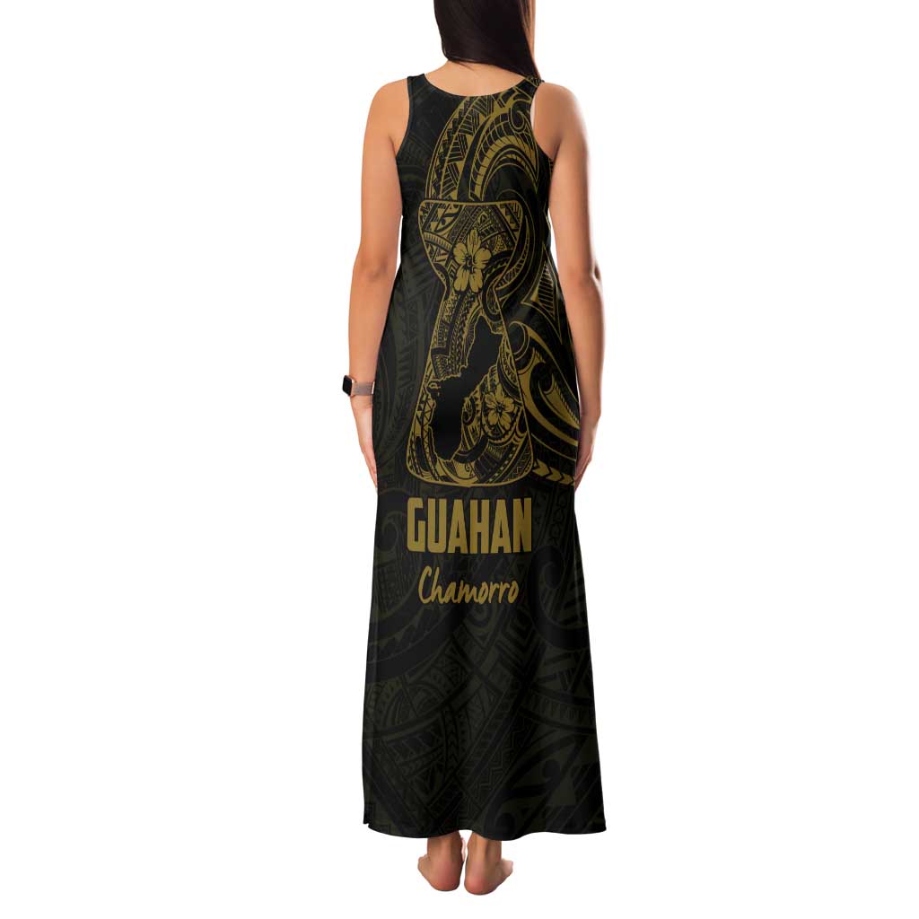 Gold Guam Latte Stone Tribal Tattoo Tank Maxi Dress Hafa Adai Six 7 One