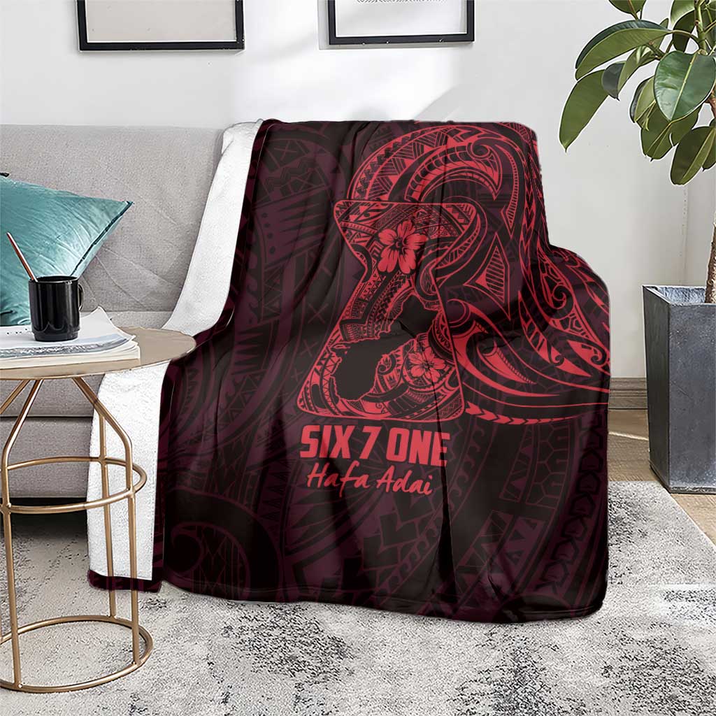 Oxblood Guam Latte Stone Tribal Tattoo Blanket Hafa Adai Six 7 One
