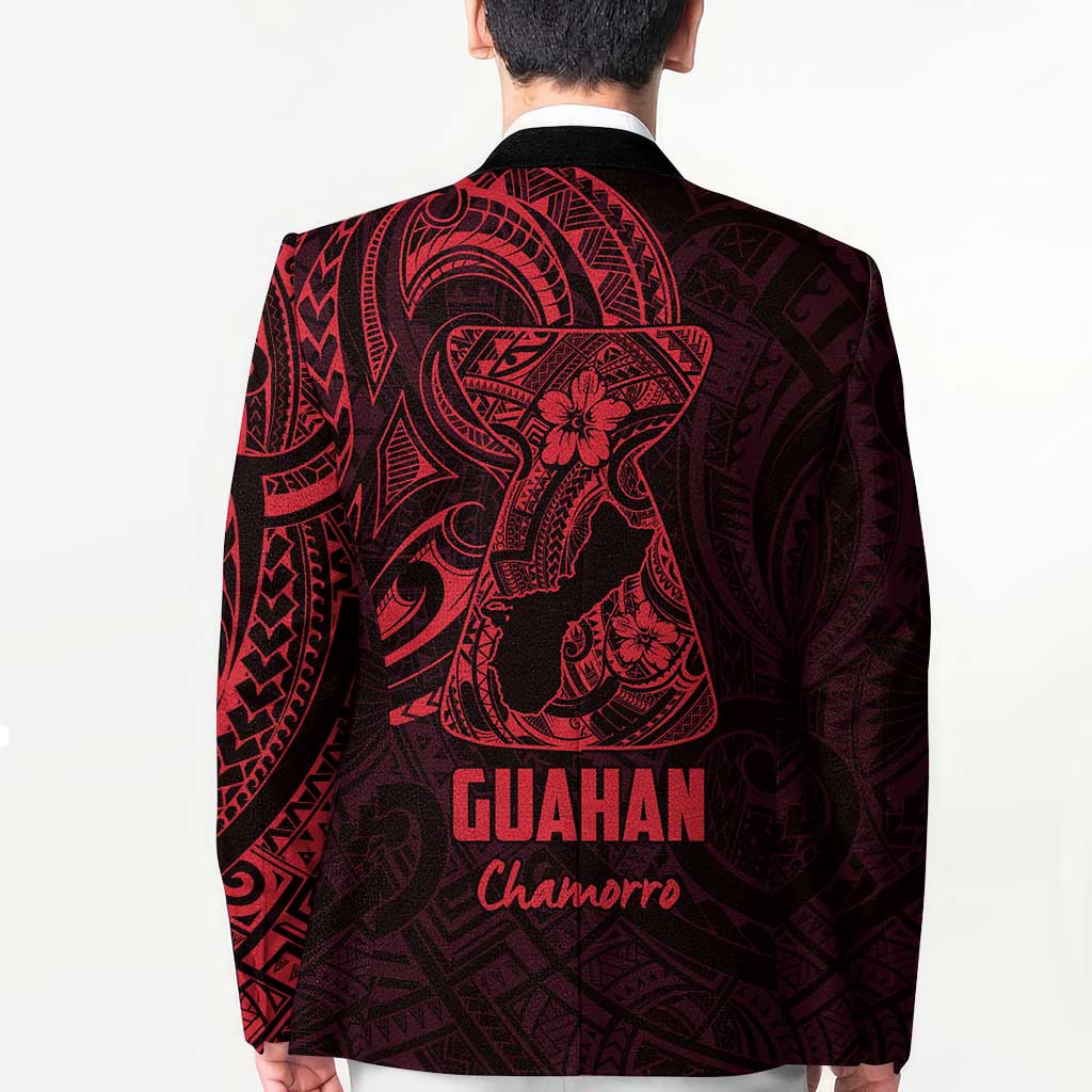 Oxblood Guam Latte Stone Tribal Tattoo Blazer Hafa Adai Six 7 One - Polynesian Pride