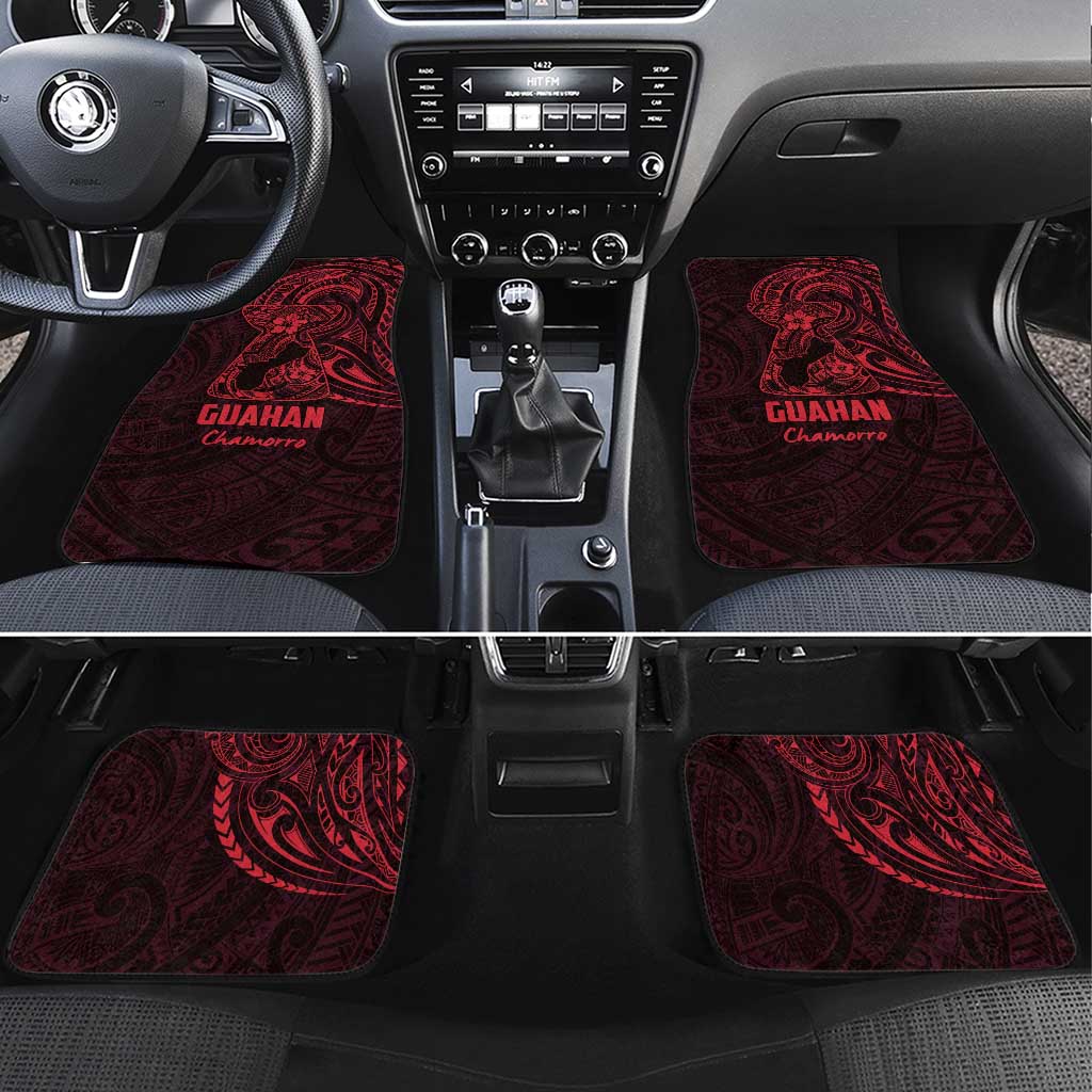 Oxblood Guam Latte Stone Tribal Tattoo Car Mats Hafa Adai Six 7 One