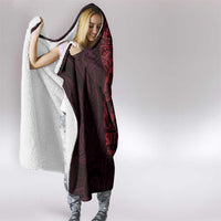 Oxblood Guam Latte Stone Tribal Tattoo Hooded Blanket Hafa Adai Six 7 One
