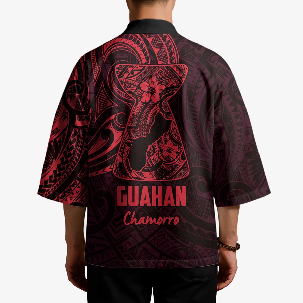 Oxblood Guam Latte Stone Tribal Tattoo Kimono Hafa Adai Six 7 One - Polynesian Pride
