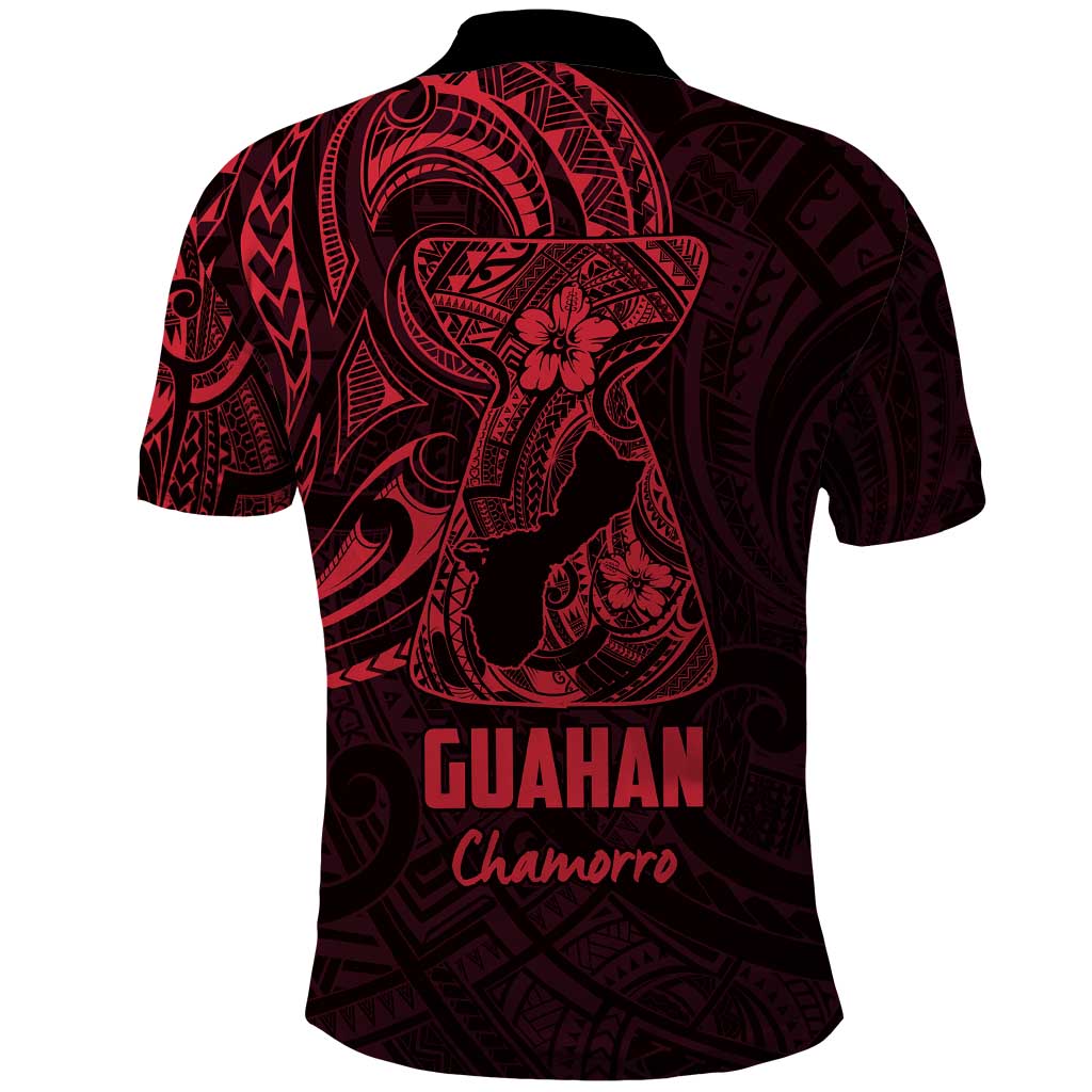 Oxblood Guam Latte Stone Tribal Tattoo Polo Shirt Hafa Adai Six 7 One