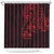 Oxblood Guam Latte Stone Tribal Tattoo Shower Curtain Hafa Adai Six 7 One