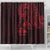 Oxblood Guam Latte Stone Tribal Tattoo Shower Curtain Hafa Adai Six 7 One