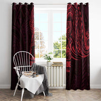 Oxblood Guam Latte Stone Tribal Tattoo Window Curtain Hafa Adai Six 7 One