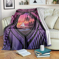 Guam Chamorro Artsy Blanket Guahan Sunset Beach