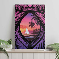 Guam Chamorro Artsy Canvas Wall Art Guahan Sunset Beach