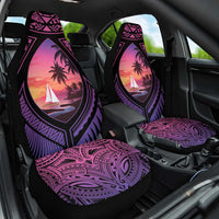 Guam Chamorro Artsy Car Seat Cover Guahan Sunset Beach