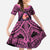 Guam Chamorro Artsy Family Matching Off The Shoulder Long Sleeve Dress and Hawaiian Shirt Guahan Sunset Beach