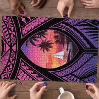 Guam Chamorro Artsy Puzzle Guahan Sunset Beach - Polynesian Pride