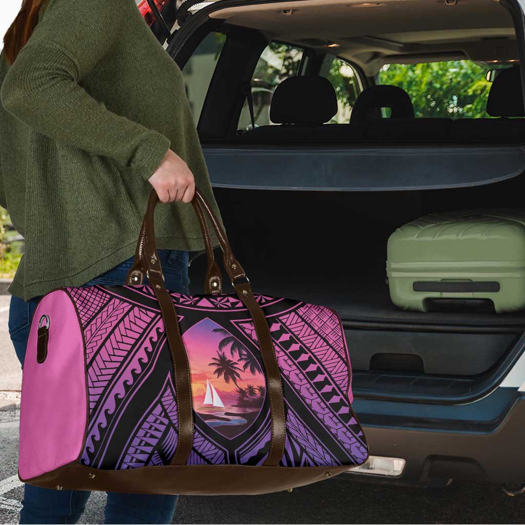 Guam Chamorro Artsy Travel Bag Guahan Sunset Beach - Polynesian Pride