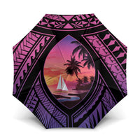 Guam Chamorro Artsy Umbrella Guahan Sunset Beach - Polynesian Pride
