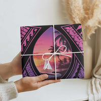 Guam Chamorro Artsy Wrapping Paper Guahan Sunset Beach - Polynesian Pride