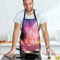 Guam Latte Stone with Map Apron Bougainvillea Beach Sunset - Polynesian Pride