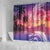 Guam Latte Stone with Map Shower Curtain Bougainvillea Beach Sunset