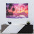 Guam Latte Stone with Map Tapestry Bougainvillea Beach Sunset