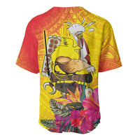 Papua New Guinea Cultural Tropical Flowers Baseball Jersey