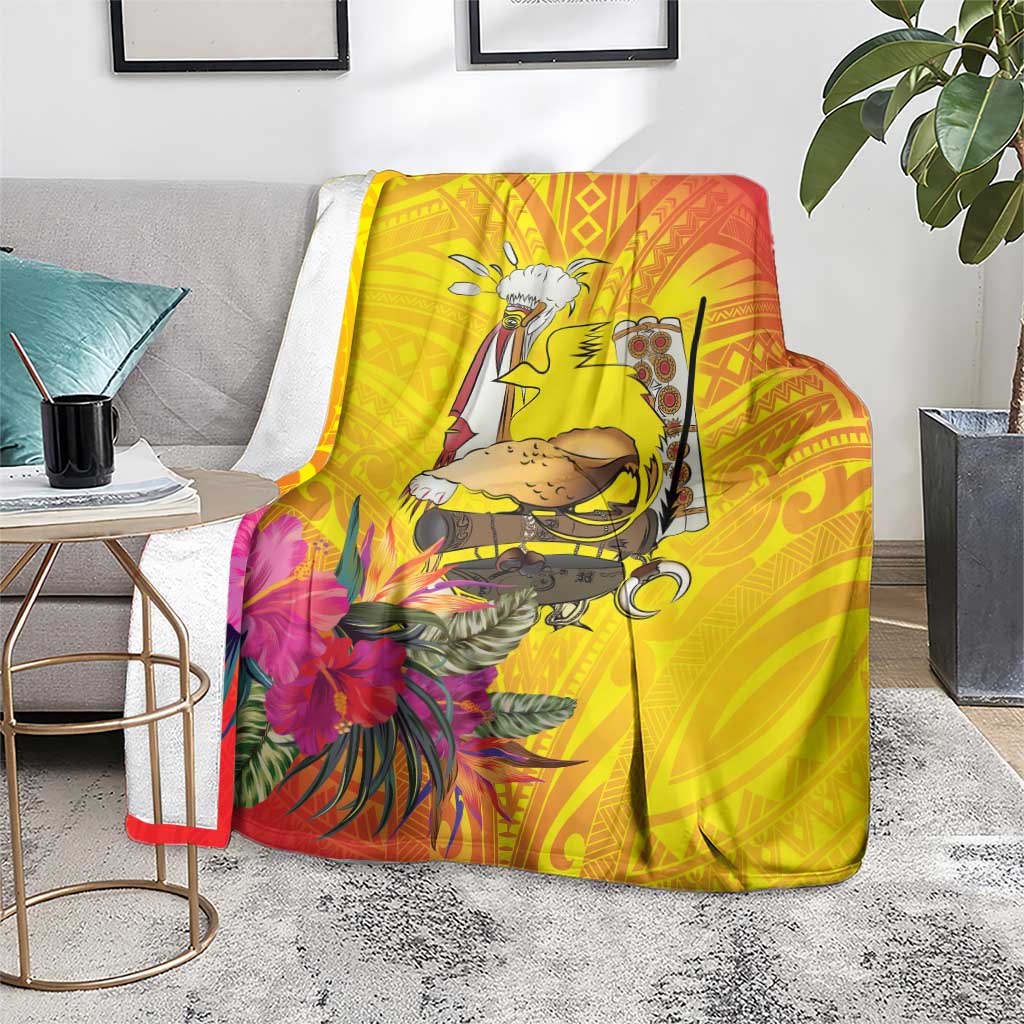 Papua New Guinea Cultural Tropical Flowers Blanket LT9 - Polynesian Pride