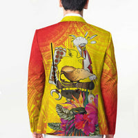 Papua New Guinea Cultural Tropical Flowers Blazer - Polynesian Pride