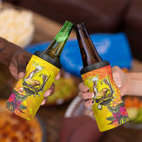 Papua New Guinea Cultural Tropical Flowers 4 in 1 Can Cooler Tumbler LT9 - Polynesian Pride