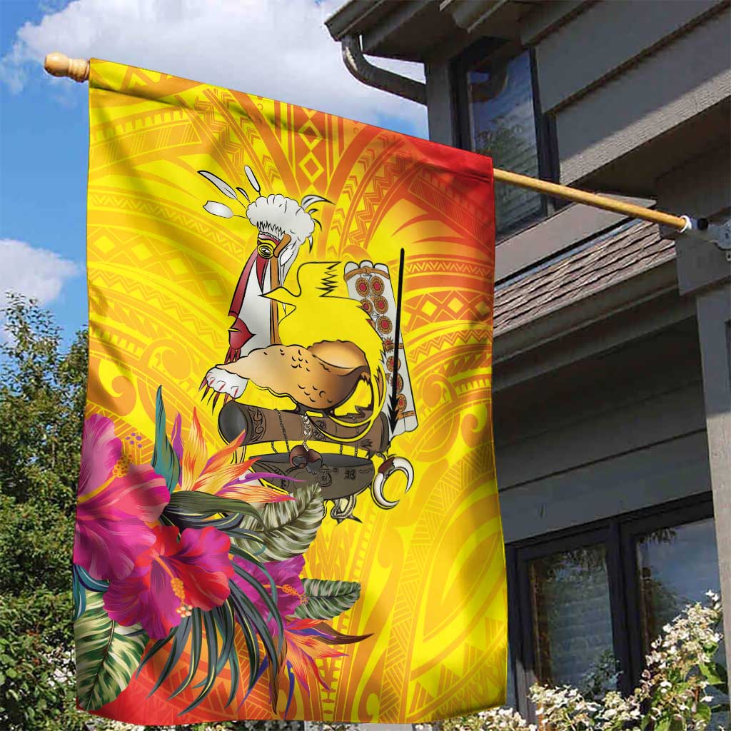 Papua New Guinea Cultural Tropical Flowers Garden Flag LT9 - Polynesian Pride