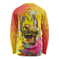Papua New Guinea Cultural Tropical Flowers Long Sleeve Shirt LT9 - Polynesian Pride