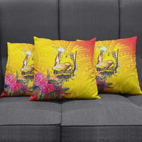 Papua New Guinea Cultural Tropical Flowers Pillow Cover - Polynesian Pride