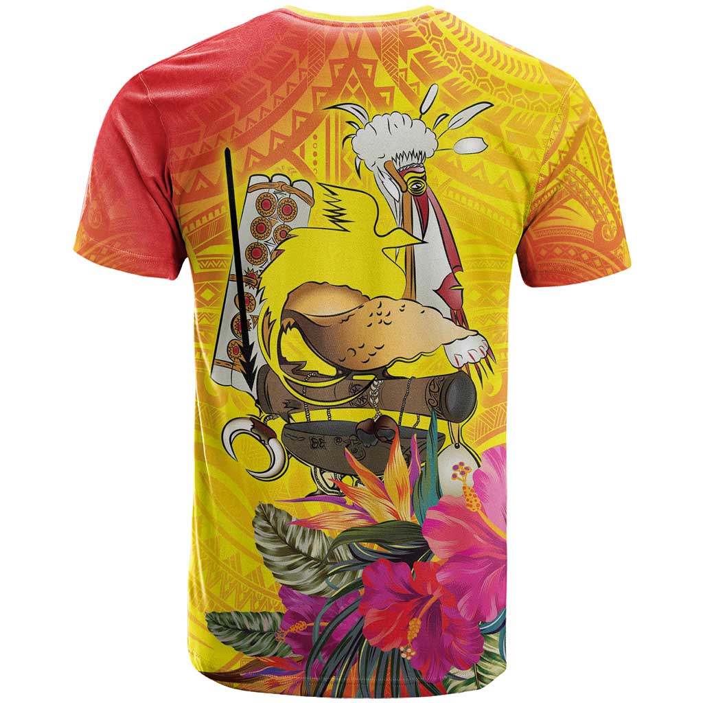 Papua New Guinea Cultural Tropical Flowers T Shirt