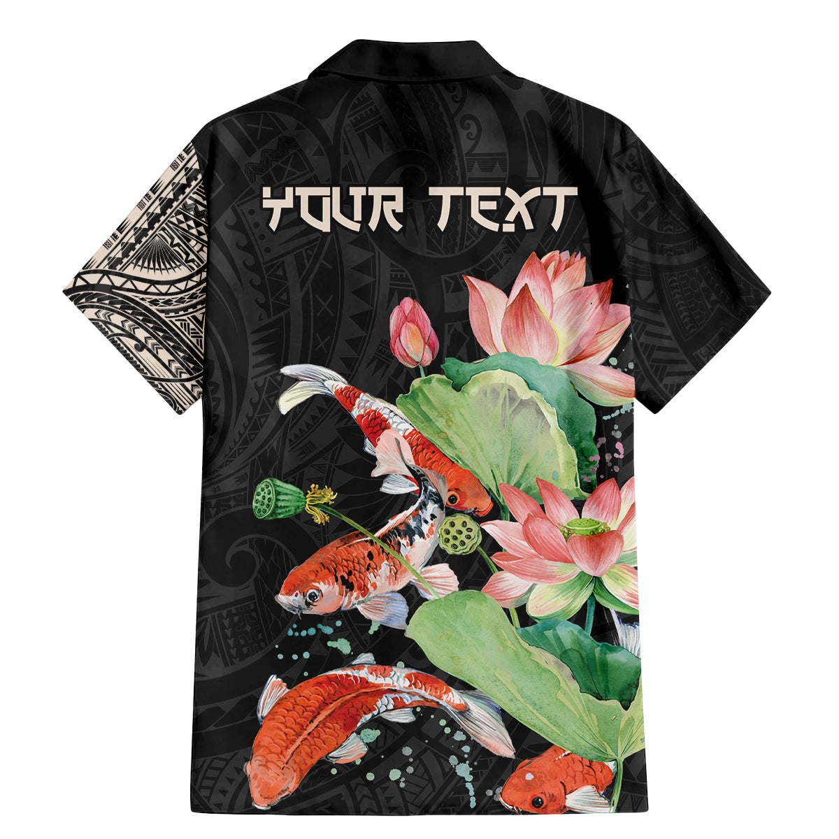 Personalized Japanese Koi Fish Family Matching Mermaid Dress and Hawaiian Shirt with Polynesian Pattern LT9 - Polynesian Pride