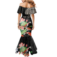 Personalized Japanese Koi Fish Family Matching Mermaid Dress and Hawaiian Shirt with Polynesian Pattern LT9 - Polynesian Pride