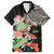 Personalized Japanese Koi Fish Family Matching Off Shoulder Maxi Dress and Hawaiian Shirt with Polynesian Pattern